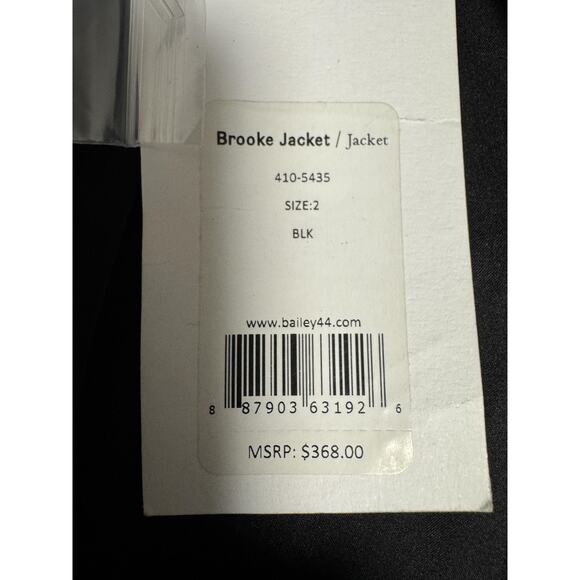 Bailey 44 Blazer Womens 2 Black Brooke Sequin Single Button Evening 410-5435 - Picture 11 of 13